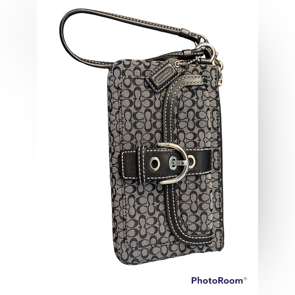 Coach Black Wristlet